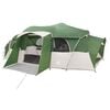 vidaXL Tente familiale avec auvent imperm&eacute;able Vert 10 personnes