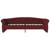 vidaXL Lit avec matelas et USB Rouge bordeaux Tissu 90x200 cm