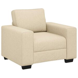 vidaXL Canap&eacute;/Fauteuil cr&egrave;me 100x77x82 cm tissu