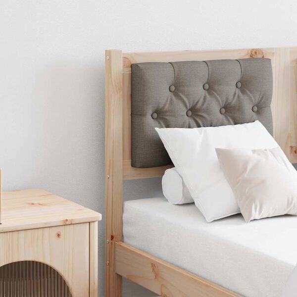 vidaXL T&ecirc;te de lit Autre Marron et taupe 135 cm Bois massif en pin