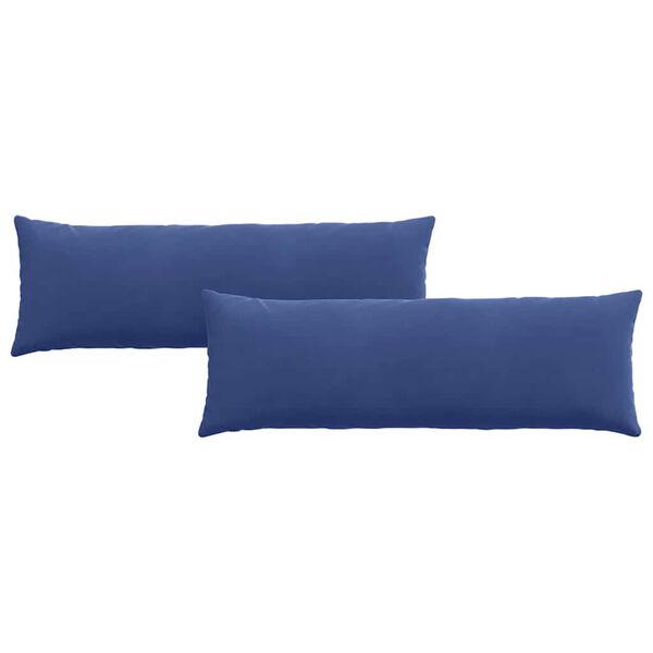 vidaXL Coussins de canap&eacute; 2 pcs Bleu police 120 x 40 cm