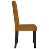 vidaXL Chaises &agrave; manger lot de 4 marron velours