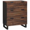 vidaXL Ensemble de mobilier de salle de bain avec tiroir 3 pcs Marron