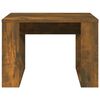 vidaXL Table d'appoint Chêne fumé 50x50x35 cm Bois d'ingénierie