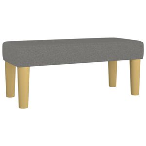 vidaXL Banc Gris fonc&eacute; 70x30x30 cm Tissu