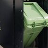 vidaXL Rangement de poubelle &agrave; roulettes pour 3 poubelles Noir