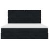 VidaXL Cadre de lit ottoman avec matelas noir 160x200 cm velours