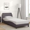 vidaXL Cadre de lit Dover gris 80x200 cm similicuir