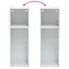vidaXL Meubles TV avec lumi&egrave;res LED 2 pcs blanc 30,5x30x90 cm