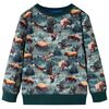 Sweatshirt pour enfants vert fonc&eacute; 140