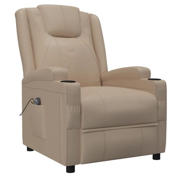 vidaXL Fauteuil Cappuccino Similicuir