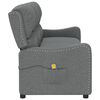 vidaXL Fauteuil de massage inclinable à 3 places gris clair tissu