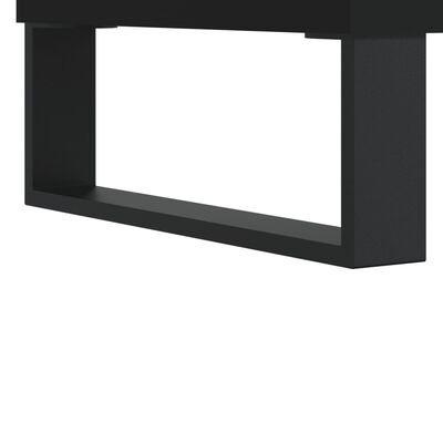 vidaXL Armoire de salle de bain noir 80x33x60 cm bois d'ingénierie