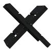 vidaXL Porte-b&ucirc;ches Noir 47x39,5x48 cm Bois massif de pin