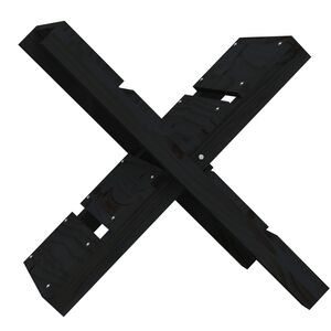 vidaXL Porte-b&ucirc;ches Noir 47x39,5x48 cm Bois massif de pin