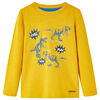 T-shirt enfants &agrave; manches longues ocre 128