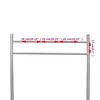 Support en acier inoxydable pour double bo&icirc;te aux lettres