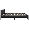 vidaXL Cadre de lit Ch&ecirc;ne noir 180 x 200 cm Bois d'ing&eacute;nierie
