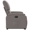 vidaXL Fauteuil inclinable &eacute;lectrique taupe tissu