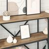 vidaXL Table console avec &eacute;tag&egrave;re Ch&ecirc;ne artisanal 160 x 30 x 75 cm