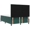vidaXL Lit &agrave; ressorts avec matelas Vert fonc&eacute; 140 x 200 cm Velours