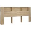 vidaXL Armoire de t&ecirc;te de lit Ch&ecirc;ne sonoma 220x18,5x104,5 cm