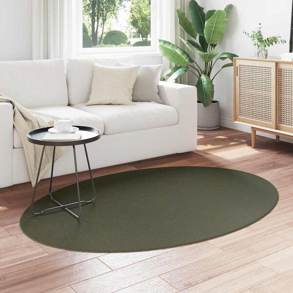 vidaXL Tapis HUARTE Vert for&ecirc;t 170 x 120 cm 100% Polyester