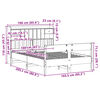 vidaXL Lit biblioth&egrave;que sans matelas 160x200 cm bois massif de pin