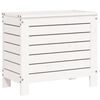 vidaXL Salon de jardin 7 pcs blanc bois de pin massif