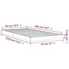 vidaXL Cadre de lit sans matelas blanc 90x190 cm bois de pin massif