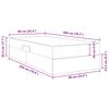 vidaXL Lit avec rangement et matelas 2 pcs Cappuccino Cuir