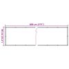 vidaXL &Eacute;cran d'intimit&eacute; de balcon aspect de plante vert 800x90 cm PVC