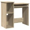vidaXL Bureau avec &eacute;tag&egrave;res ch&ecirc;ne sonoma 84x40x78 cm