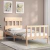 vidaXL Cadre de lit sans matelas bois de pin massif