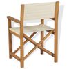 vidaXL Chaise pliable de metteur en sc&egrave;ne bois de teck solide