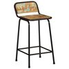 vidaXL Tabourets de bar lot de 4 46x35,5x80cm bois massif r&eacute;cup&eacute;ration