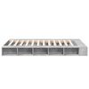 vidaXL Cadre de lit sans matelas gris b&eacute;ton 120x200 cm