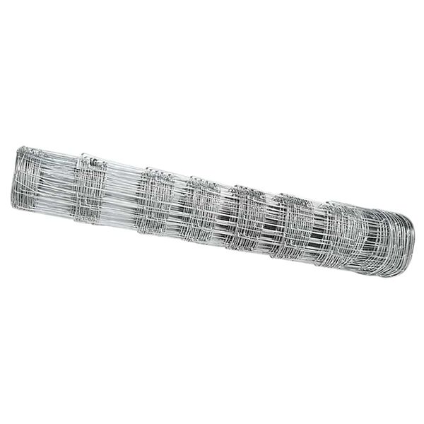 vidaXL Cl&ocirc;ture de prairie Argent&eacute; 25 x 0,8 m Acier galvanis&eacute;