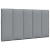 vidaXL Lit avec matelas Hanko gris clair 80x200 cm tissu