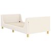 vidaXL Cadre de lit pour enfants avec t&ecirc;te de lit Cr&egrave;me 90 x 190 cm