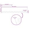 vidaXL Bordure de Pelouse 30 pcs Noir 100 x 0.05 x 20 cm