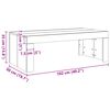 vidaXL Table basse ch&ecirc;ne artisanal 102x50x35 cm bois d'ing&eacute;nierie