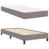 vidaXL Lit &agrave; ressorts avec matelas Taupe 100 x 200 cm tissu