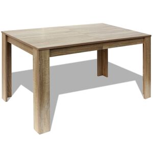 vidaXL Table à manger 140x80x75 cm chêne