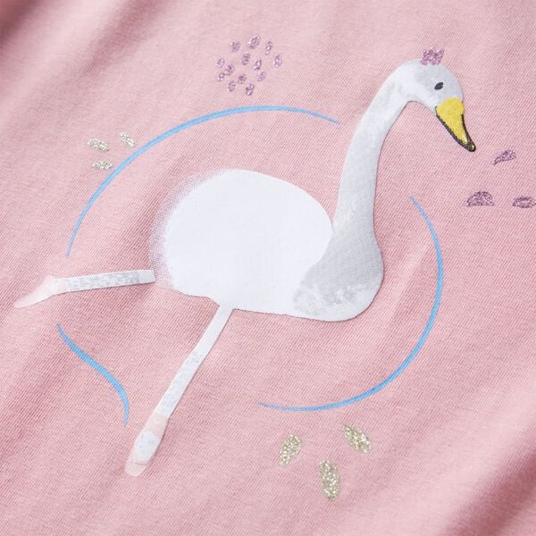 T-shirt enfants &agrave; manches longues rose clair 104