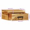 vidaXL Tables de chevet murales 2 pcs bois massif d'acacia