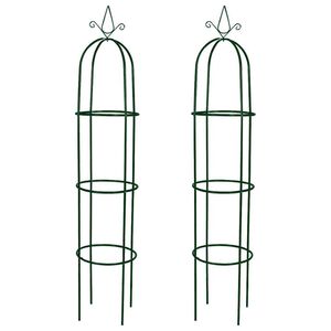vidaXL Arche de jardin en forme de tour 2 pcs