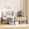 vidaXL Cadre de lit sans matelas ch&ecirc;ne sonoma 107x203 cm