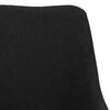 vidaXL Chaises &agrave; manger lot de 4 noir tissu