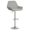 vidaXL Tabourets de bar lot de 2 gris clair tissu